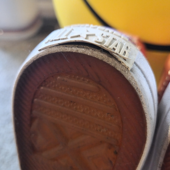 Converse Pink and Purple High-Top Sneakers with Chain - Picture 7 of 8